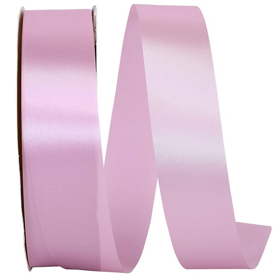 JAM Paper All Occasion Light Orchid Purple Polyester Allure Single Face Satin Ribbon, 3600" x 1.37"