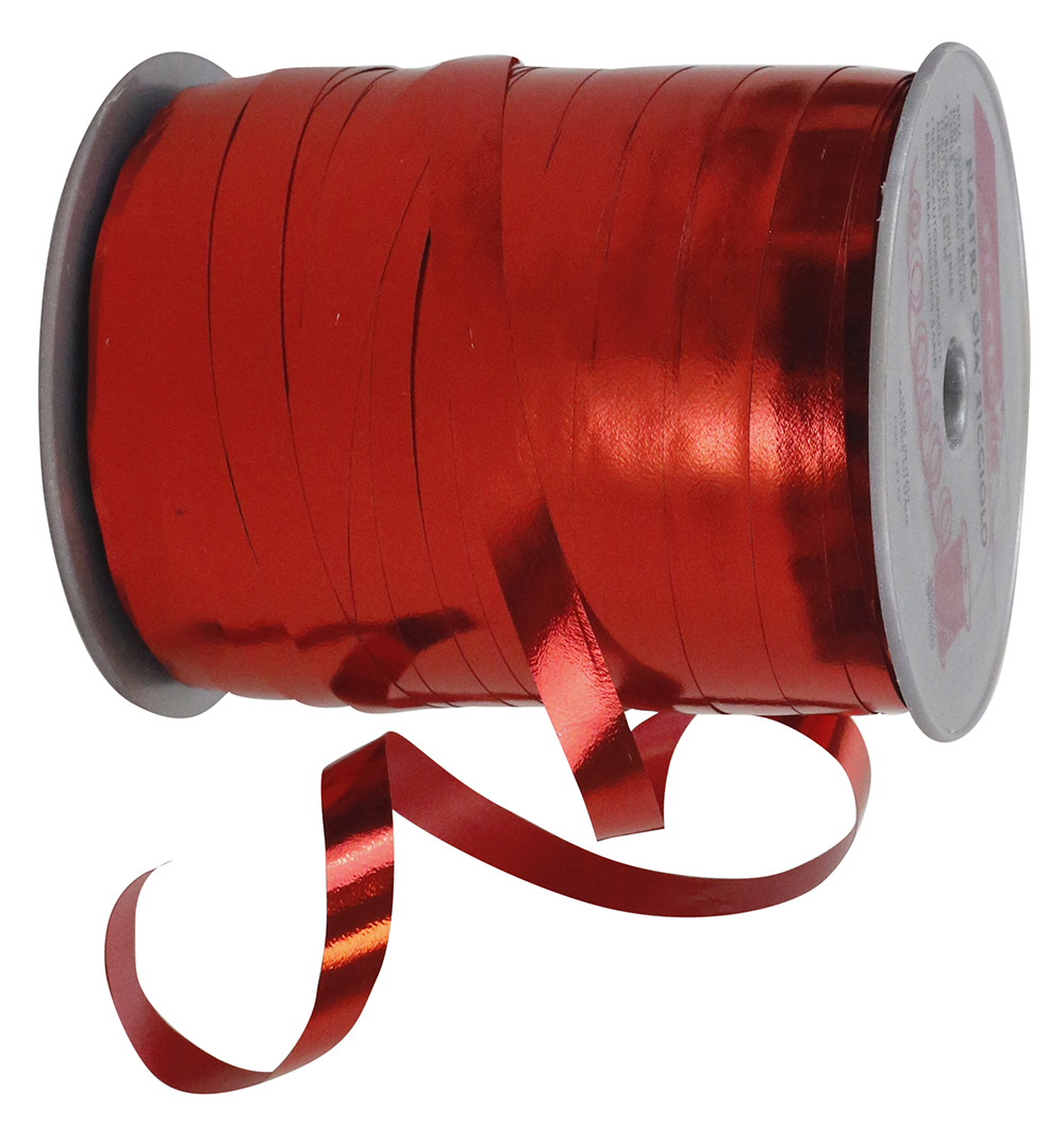 Red Polypropylene Ribbon JAM Paper All Occasion Metallic Red Polypropylene Ribbon, 219yd x 0 ...