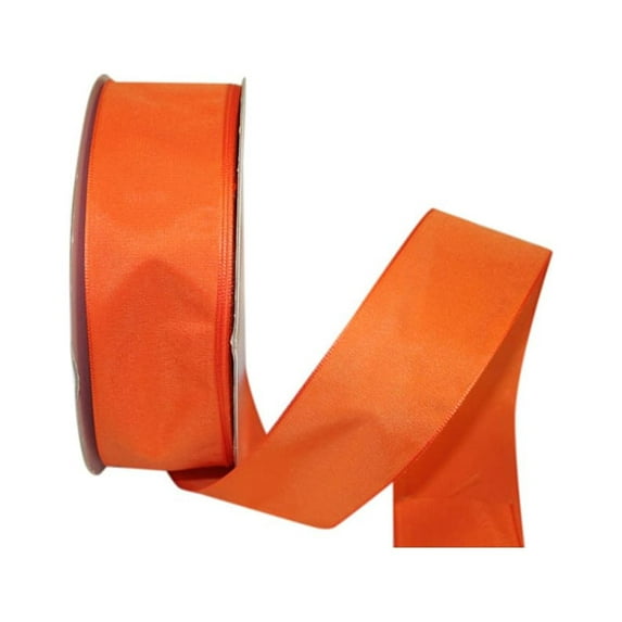 JAM Paper All Occasion Orange Polyester Ribbon, with Linen Touch Mono 1800 x 1.5