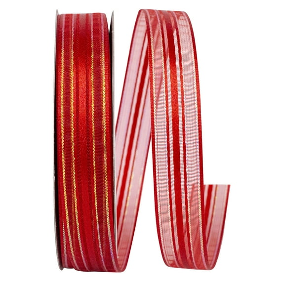 JAM Paper All Occasion Red Nylon Corsage Ribbon, 900" x 0.62"