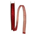 thumbnail image 1 of JAM Paper All Occasion Red Nylon Sheer Glitter Ribbon, 150' x 0.62", 1 of 5