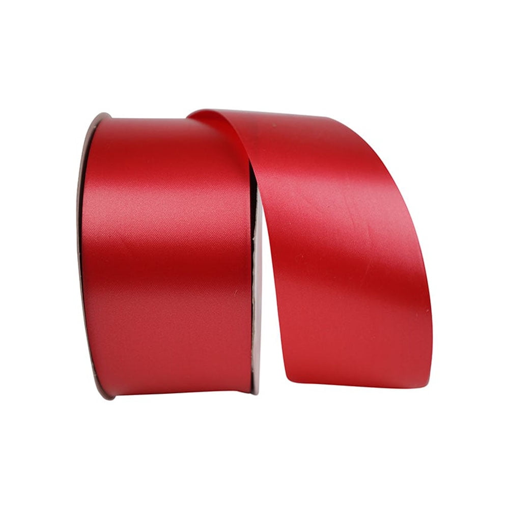 Mahogany Red Deluxe Satin Ribbon 1.5 Inch x 50 Yards - JAM Paper