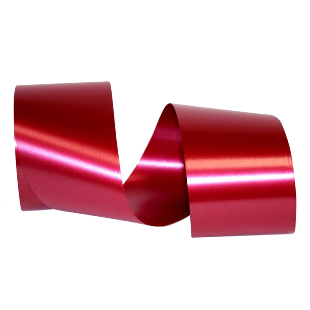 Red Polypropylene Ribbon JAM Paper All Occasion Red Polypropylene Shiny Paper Coated Ribbon, 164 ...