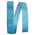 thumbnail image 1 of JAM Paper All Occasion Turquoise Polyester Metallic Wired Corsage Ribbon, 900" x 0.62", 1 of 5