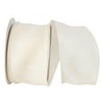 thumbnail image 1 of JAM Paper All Occasion Wired Ivory Polyester Ribbon, 10yd x 2.5in, 1/Pack, 1 of 1