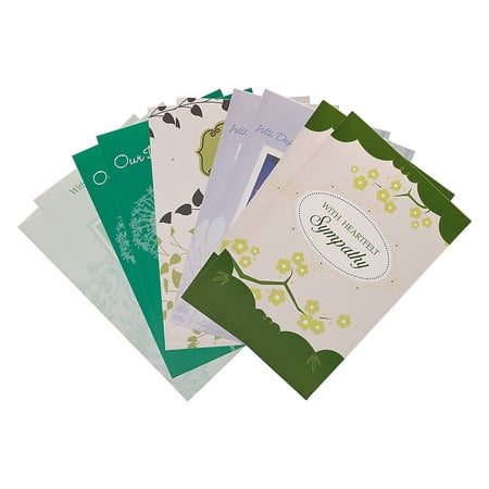 JAM Paper Assorted Sympathy Greeting Cards & Matching Envelopes Set 4 x 6 Heartfelt Sympathy 10
