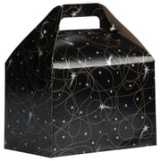 علب هدايا JAM Paper Black Cardstock ، 4 &times; 8 ، 1 / حزمة ، 1 / حزمة