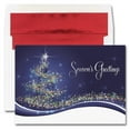 thumbnail image 1 of JAM Paper Blank Christmas Cards & Matching Envelopes Set, Star Tree, 25/Pack, 1 of 1