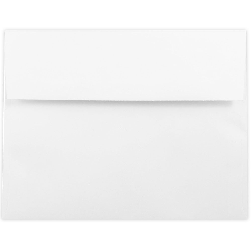 JAM Paper Booklet Envelopes, 6 1/4 in x 8 1/4 in, White, 50 per Pack