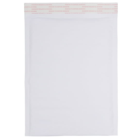 JAM Paper Bubble Padded Mailers, 9.5x13, 100/Pack, White Kraft, Size 4