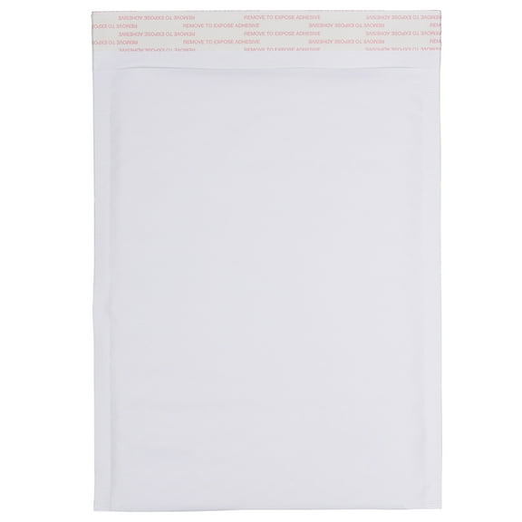 JAM Paper Bubble Padded Mailers, 9.5x13, 100/Pack, White Kraft, Size 4