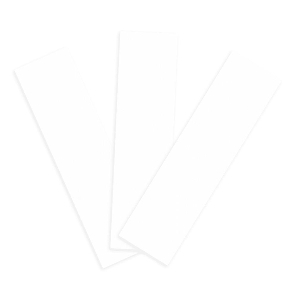 JAM Paper Bumper Sticker Labels, Rectangle, 3 x 11 3/8, White, 125 Labels/Roll