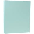 thumbnail image 1 of JAM Paper Cardstock, 8 1/2 x 11, 100lb Aqua Blue, 50 per Pack, 1 of 4
