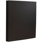 JAM Paper Cardstock, 8 1/2 x 11, 65lb Black, 50/Pack