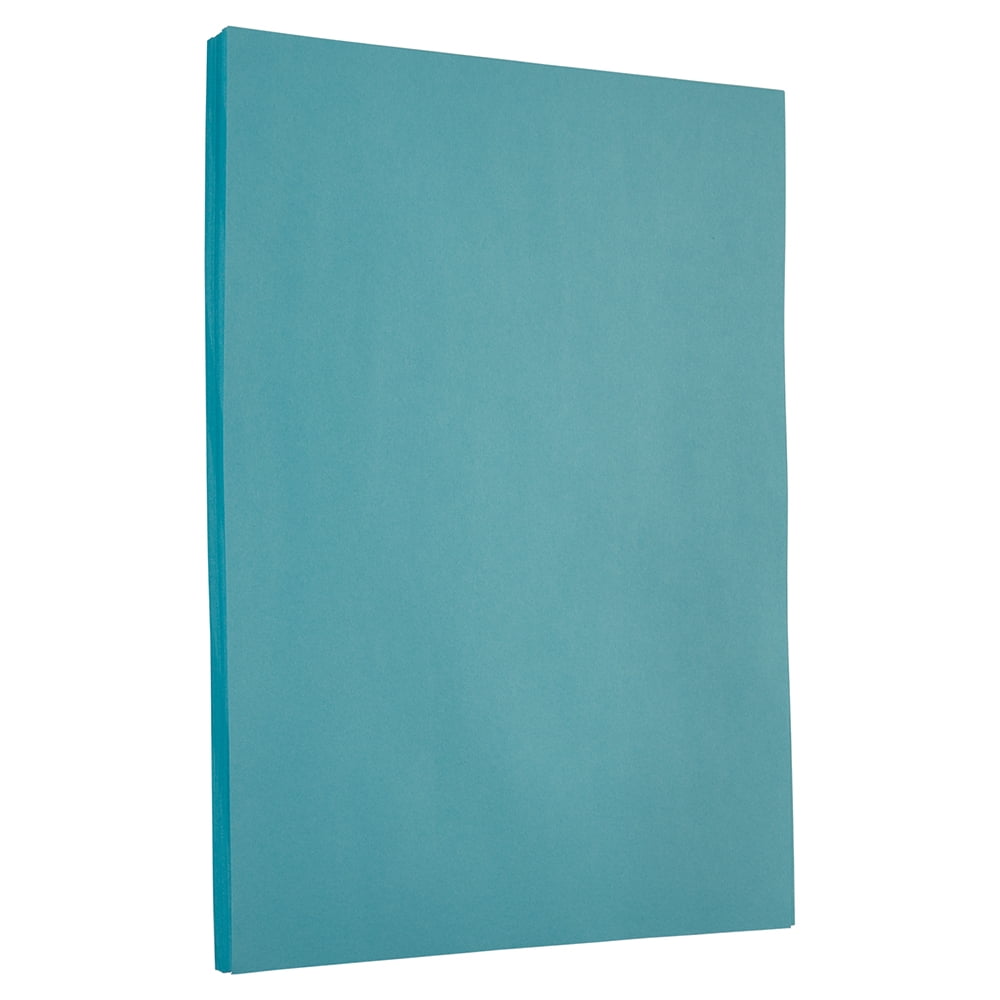JAM Paper Cardstock, 8 1/2 x 11, 65lb Blue, 250 per Pack