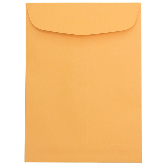JAM Paper Catalog Envelopes, 5 1/2 x 7 1/2, Brown Kraft Manila, 100 per Pack