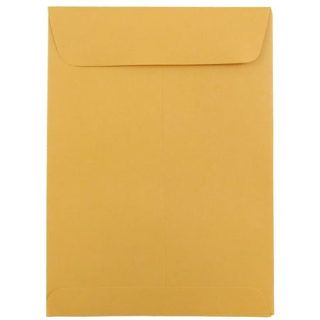 JAM Paper Catalog Envelopes, 5 1/2 x 7 1/2, Brown Kraft Manila, 50 per Pack