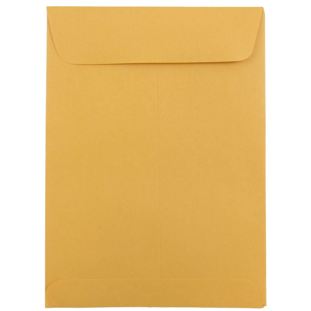 JAM Paper Catalog Open End Envelopes, 5 1/2 x 7 1/2, Brown Kraft Manila 100 per Pack