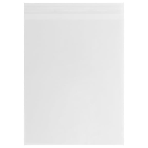 JAM Paper Cello Sleeves, 17 7/16 x 22 1/4, Clear, 100/Pack, Peel & Seal