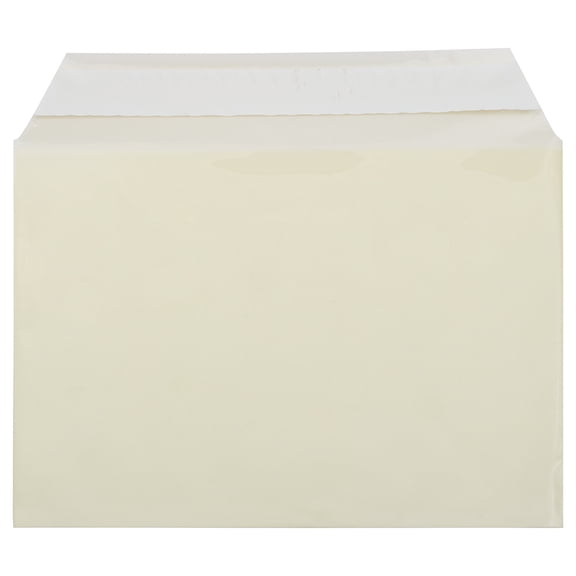 JAM Paper Cello Sleeves, 5 1/16 x 7 3/16, Yellow, 100/Pack, Peel & Seal