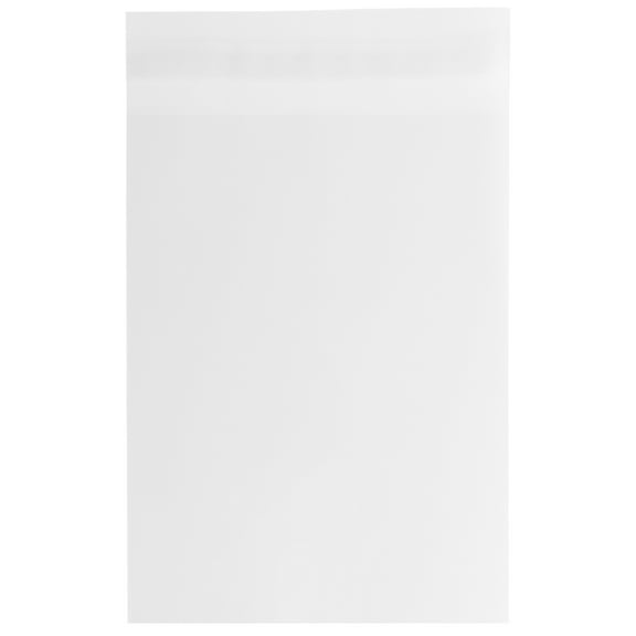 JAM Paper Cello Sleeves, 9.25 x 12.25, Clear, 100/Pack, Peel & Seal