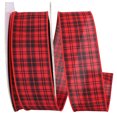 thumbnail image 1 of JAM Paper Christmas Multi-color Polyester Check Ribbon, 150' x 2.5", 1 of 5