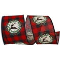 thumbnail image 1 of JAM Paper Christmas Multi-color Polyester Reindeer Ribbon, 30' x 2.5", 1 of 5