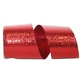 thumbnail image 1 of JAM Paper Christmas Red Plastic Cracked Ice Ribbon, 25yd x 2.5in, 1/Pack, 1 of 5