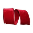 thumbnail image 1 of JAM Paper Christmas Velvet Plush Red Polyester Ribbon, 5yd x 2.5in, 1/Pack, 1 of 5