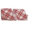 thumbnail image 1 of JAM Paper Christmas White Polyester Glitter Ribbon, 360" x 2.5", 1 of 5