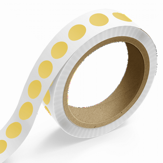 JAM Paper Circular Outdoor Weatherproof Labels, Round, 1.75 Inch, Gold, 125 Labels/Roll