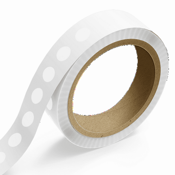 JAM Paper Circular Standard Label Rolls, Round, 3/4, Clear Transparent Film, 125 Labels/Roll