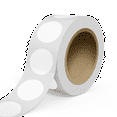 thumbnail image 1 of JAM Paper Circular Standard Label Rolls, Round, 3 Inch, Clear Transparent Film, 125 Labels/Roll, 1 of 2