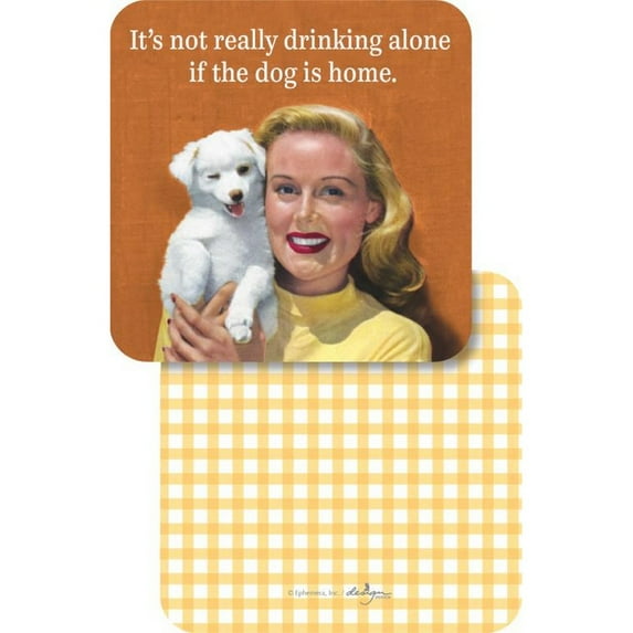 JAM Paper Coasters, 6 Packs of 10, If the Dog is Home, 3 5/8 x 3 5/8