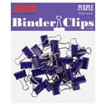 thumbnail image 1 of JAM Paper Colorful Binder Clips, Extra Small, 3/5 inch (15 mm), Purple, 30/Pack, 1 of 5