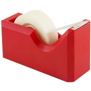 JAM Paper Colorful Desk Tape Dispenser, Red, Sold Individually