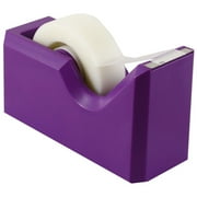 JAM PAPER & ENVELOPE JAM Paper Colorful Desk Tape Dispensers, 4.5" x 2.5" x 1.75", Purple, Sold Individually