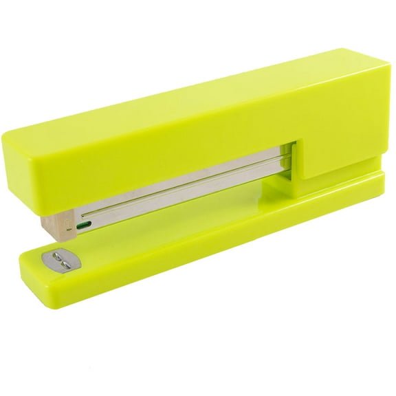 JAM Paper Colorful Stapler, 6 x 2.5 x 1.125, Lime Green, 1 Pack