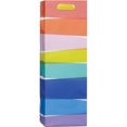 thumbnail image 1 of JAM Paper Design Wine Bags, 4 3/4" x 13 7/8" x 3 7/8", Translucent Rainbow, 3/Pack, 1 of 1