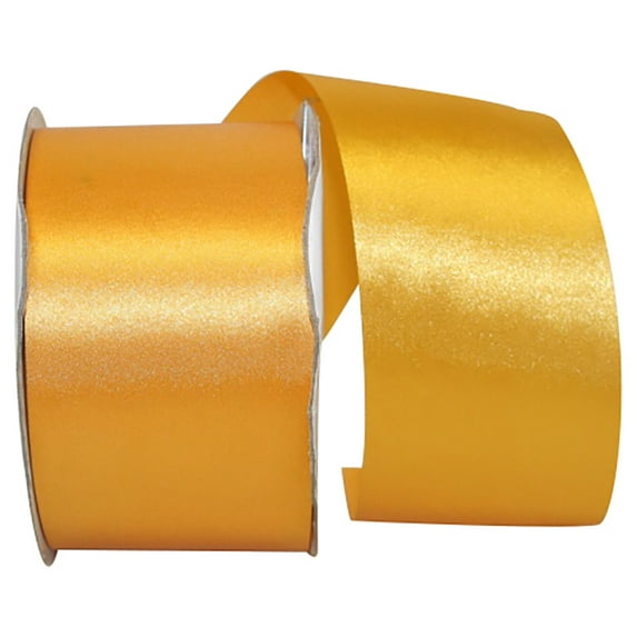 JAM Paper Dyna Satin All Occasion Gold Polyester Ribbon, 1800" x 2.5"