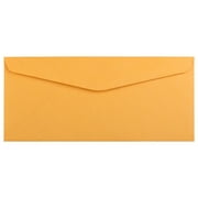 JAM Paper & Envelope #10 Envelopes, 4 1/8 x 9 1/2, Brown Kraft Manila, 50 per Pack