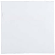 JAM Paper & Envelope 5 1/2 x 5 1/2 Square Invitation Envelopes, White, 25 per Pack