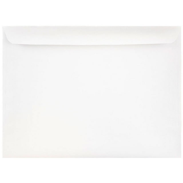 JAM Paper & Envelope 9 x 12 Booklet Commercial Envelopes, White, 25 per