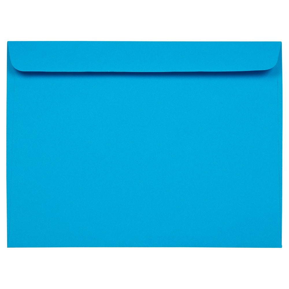 JAM Paper & Envelope 9 x 12 Booklet Envelopes, Blue, 25 per Pack
