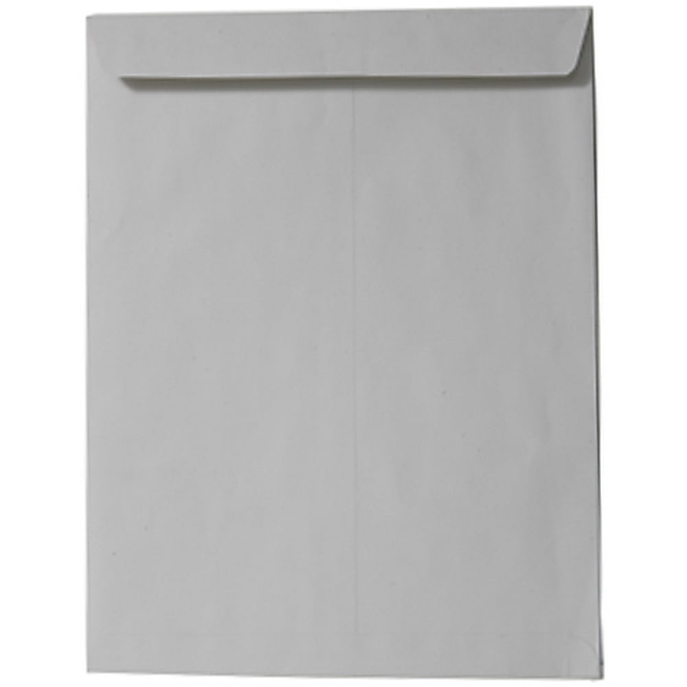 JAM Paper & Envelope 9 x 12 Catalog Envelopes, Grey Kraft, 25 per Pack