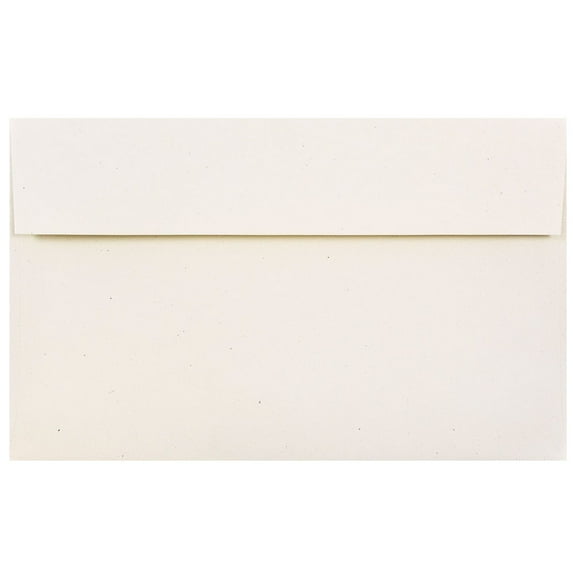 JAM Paper & Envelope A10 Envelopes, 6 x 9 1/2, Genesis Milkweed White, 250/Pack