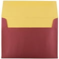 thumbnail image 1 of JAM Paper & Envelope A2 Envelopes, 4 3/8 x 5 3/4, Burgundy Red with Gold Lining, 25/Pack, 1 of 2