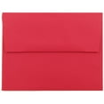 JAM Paper & Envelope A2 Envelopes, 4 3/8in x 5 3/4in, Red, 250 per