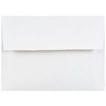 JAM Paper & Envelope A2 Invitation Envelopes, 4 3/8 x 5 3/4, White, 50 per Pack