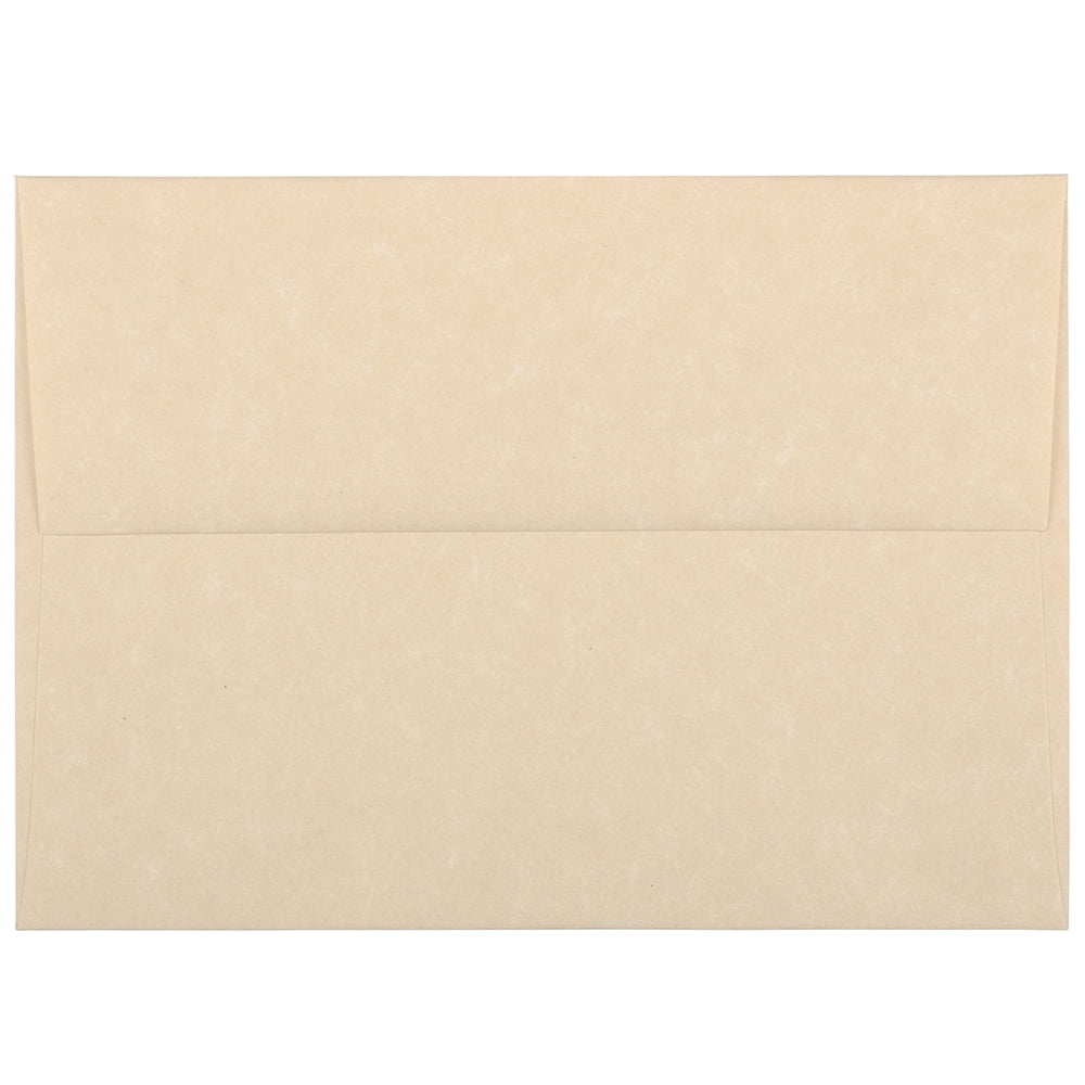 JAM Paper & Envelope A6 Envelopes, 4 3/4 x 6 1/2, Brown Parchment, 25